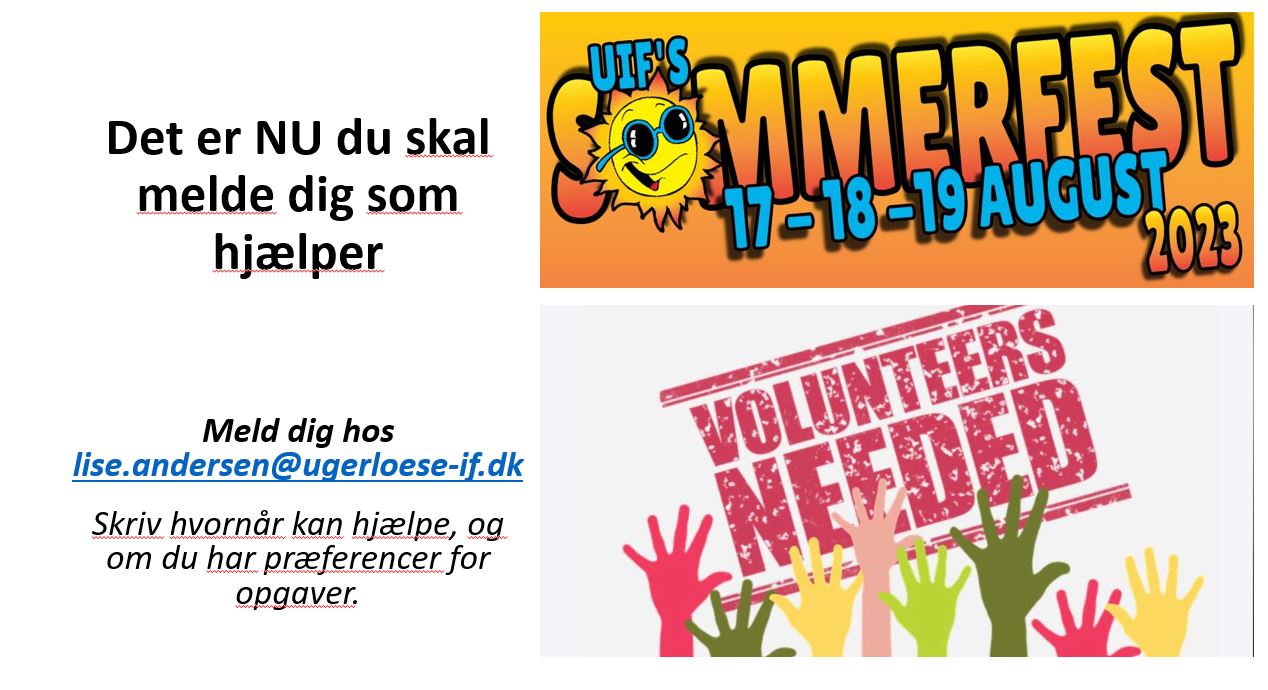 Det er NU du skal melde dig som hjælper til Sommerfest 2023